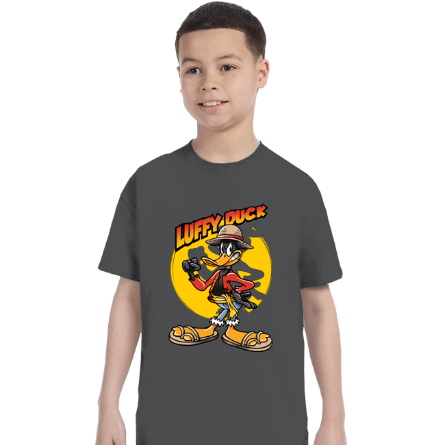 Daily_Deal_Shirts T-Shirts, Youth / XS / Charcoal Luffy Duck