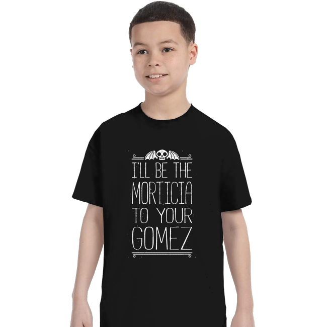 Shirts T-Shirts, Youth / XS / Black I'll Be your Morticia