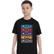 Load image into Gallery viewer, Daily_Deal_Shirts T-Shirts, Youth / XS / Black TMNT Eyes
