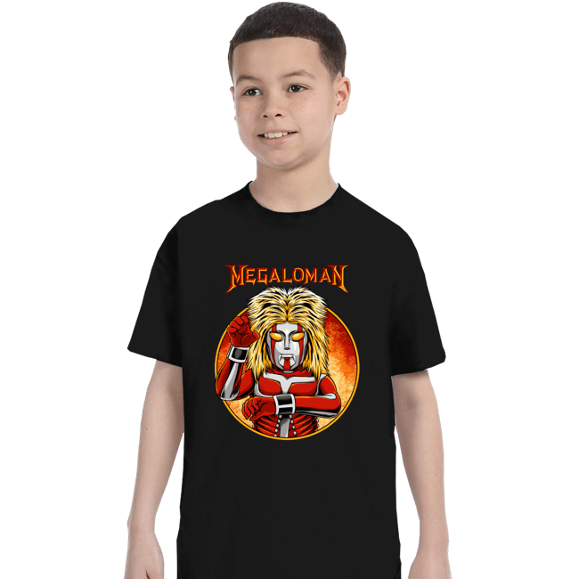Shirts T-Shirts, Youth / XS / Black Megaloman