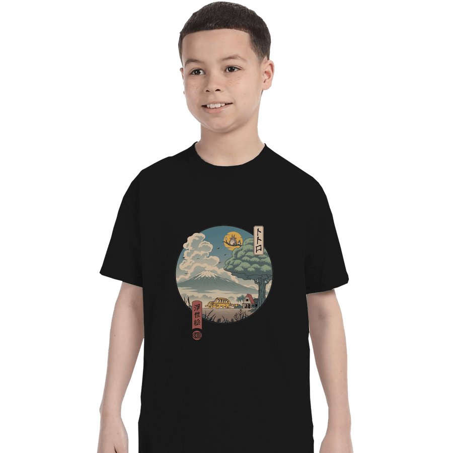 Shirts T-Shirts, Youth / XL / Black Neighbor's Ukiyo-e