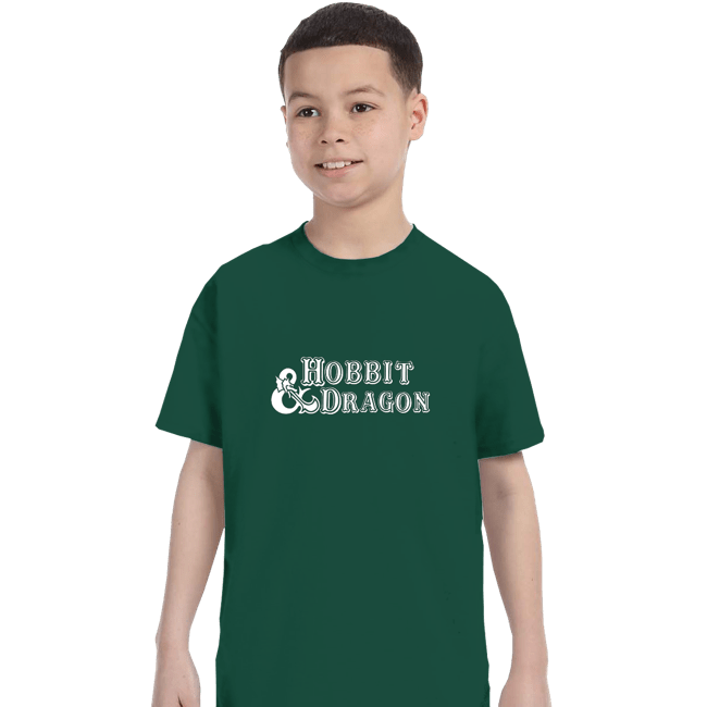 Secret_Shirts T-Shirts, Youth / XS / Forest Hobbit And Dragon