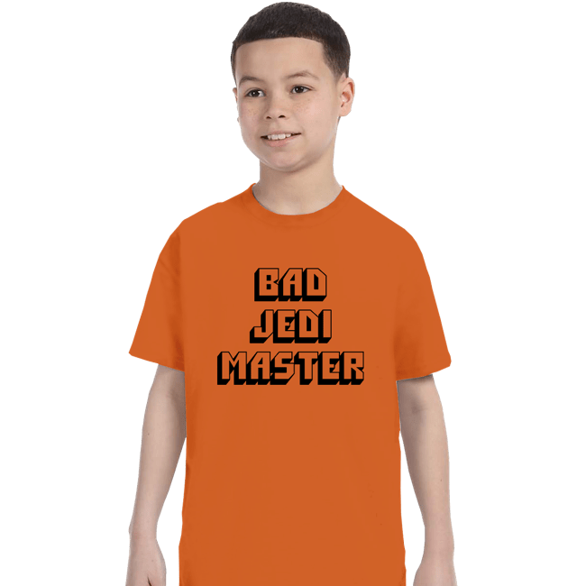 Daily_Deal_Shirts T-Shirts, Youth / XS / Orange Bad Jedi Master