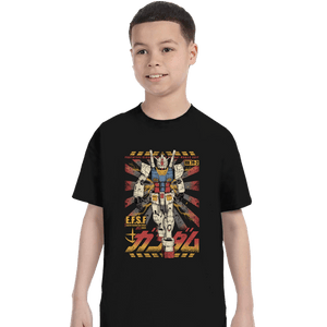 Daily_Deal_Shirts T-Shirts, Youth / XS / Black Gundam - Ready To Fight