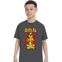 Load image into Gallery viewer, Daily_Deal_Shirts T-Shirts, Youth / XS / Charcoal Kung Fu Master

