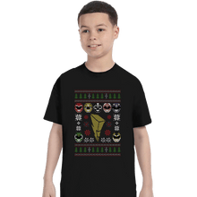 Load image into Gallery viewer, Shirts T-Shirts, Youth / XS / Black Mighty Morphin Christmas
