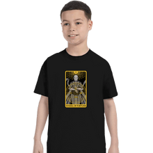 Load image into Gallery viewer, Shirts T-Shirts, Youth / XS / Black Tarot Wheel Of Fortune
