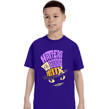 Load image into Gallery viewer, Shirts T-Shirts, Youth / XS / Violet Hatters Gonna Hat
