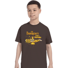 Load image into Gallery viewer, Daily_Deal_Shirts T-Shirts, Youth / XS / Dark Chocolate Yellow Serenity
