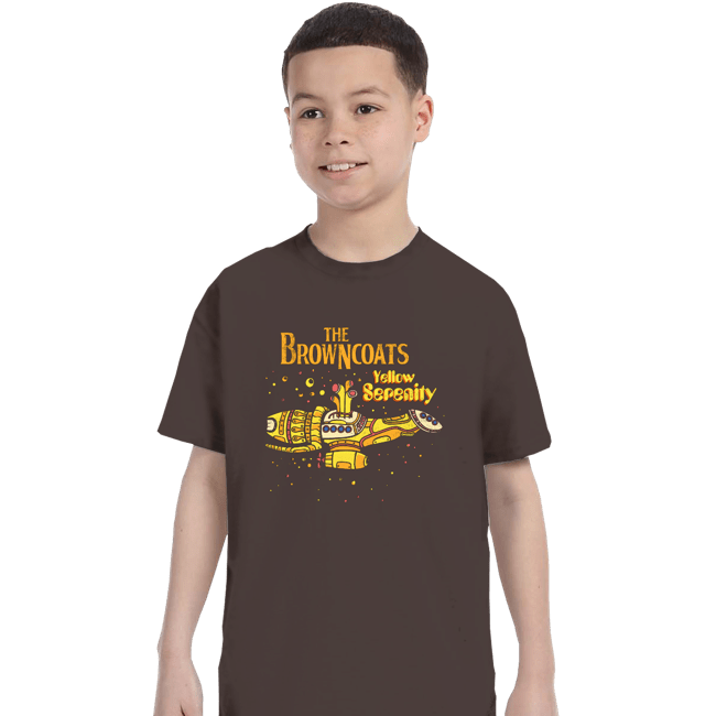 Daily_Deal_Shirts T-Shirts, Youth / XS / Dark Chocolate Yellow Serenity