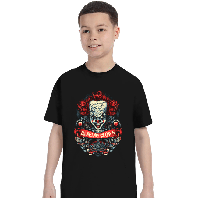 Shirts T-Shirts, Youth / XS / Black Meet The Dancing Clown