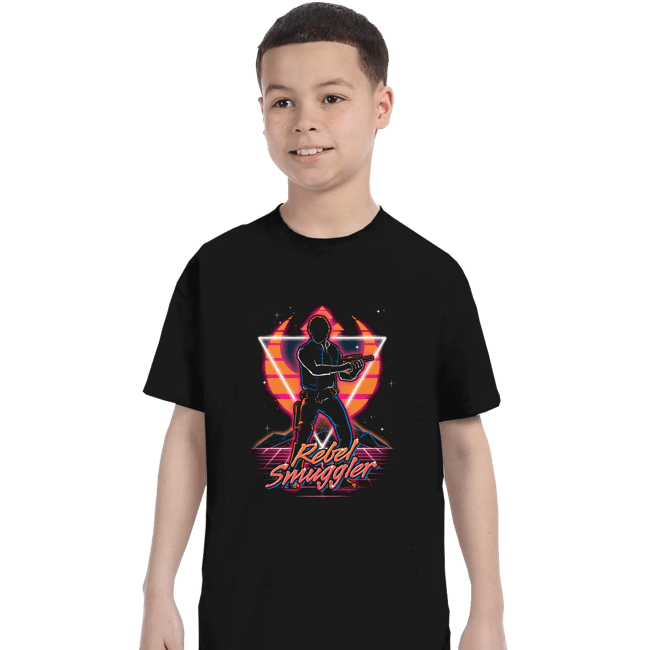 Shirts T-Shirts, Youth / XS / Black Retro Rebel Smuggler