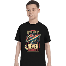 Load image into Gallery viewer, Secret_Shirts T-Shirts, Youth / XS / Black Never Surrender!
