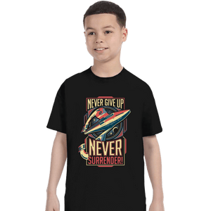 Secret_Shirts T-Shirts, Youth / XS / Black Never Surrender!
