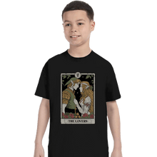 Load image into Gallery viewer, Daily_Deal_Shirts T-Shirts, Youth / XS / Black The Lovers Vintage Tarot
