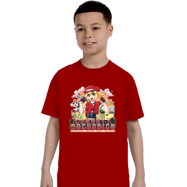 Shirts T-Shirts, Youth / XS / Red Casket Mechanics