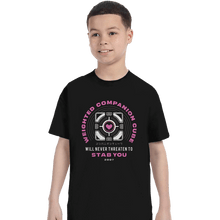 Load image into Gallery viewer, Shirts T-Shirts, Youth / XS / Black Companion Cube Emblem
