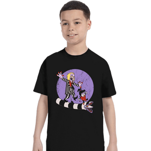 Daily_Deal_Shirts T-Shirts, Youth / XS / Black Beetle And Girl