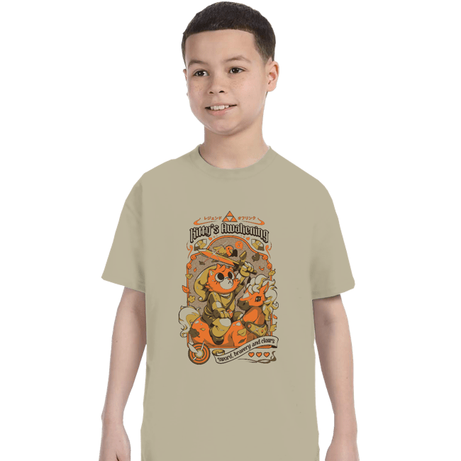 Daily_Deal_Shirts T-Shirts, Youth / XS / Sand Kitty's Awakening