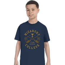 Load image into Gallery viewer, Daily_Deal_Shirts T-Shirts, Youth / XS / Navy Team Seeker
