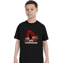 Load image into Gallery viewer, Secret_Shirts T-Shirts, Youth / XS / Black Evil Schrödinger
