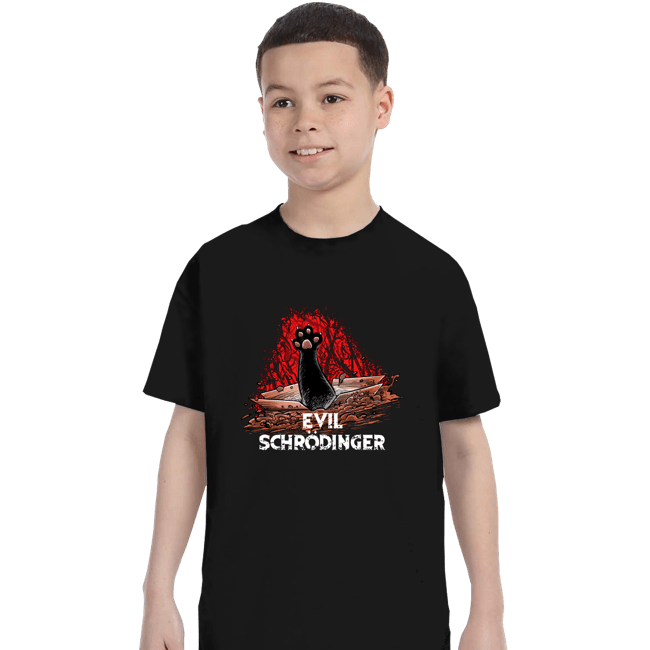 Secret_Shirts T-Shirts, Youth / XS / Black Evil Schrödinger