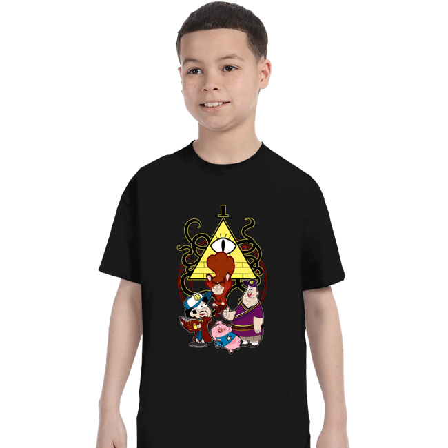 Daily_Deal_Shirts T-Shirts, Youth / XS / Black Dipper Strange and the Gravity of Madness