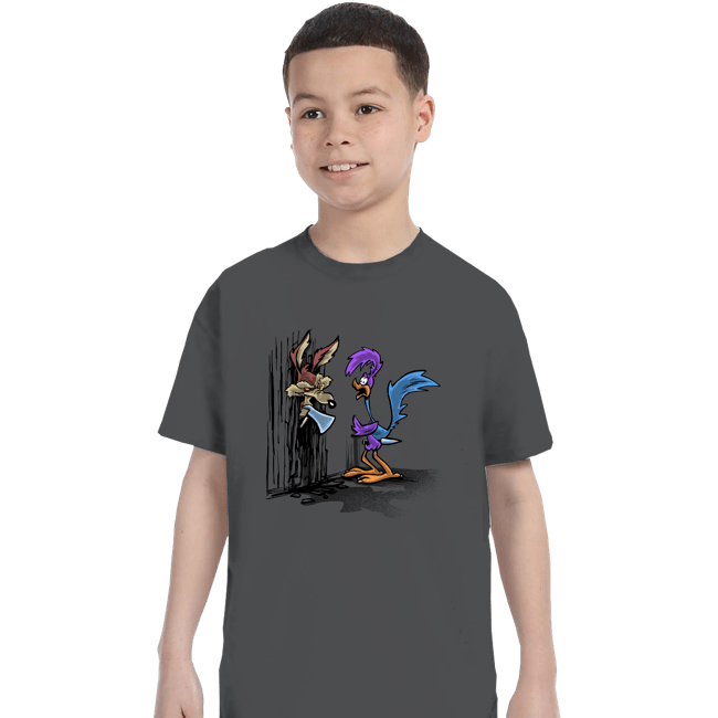 Secret_Shirts T-Shirts, Youth / XS / Charcoal The Shining Cartoon