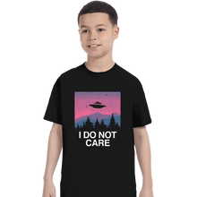 Load image into Gallery viewer, Secret_Shirts T-Shirts, Youth / XS / Black I Do Not Care
