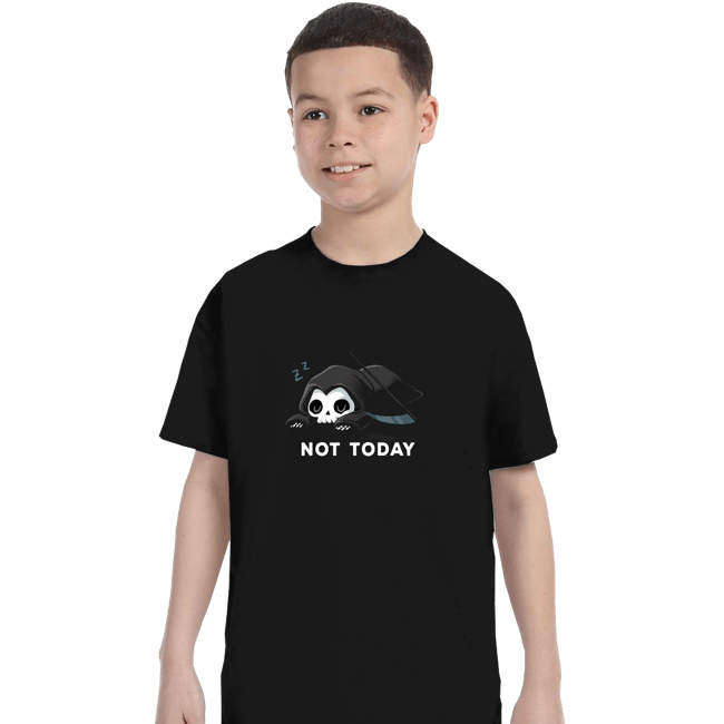 Shirts T-Shirts, Youth / XS / Black Not Today Death
