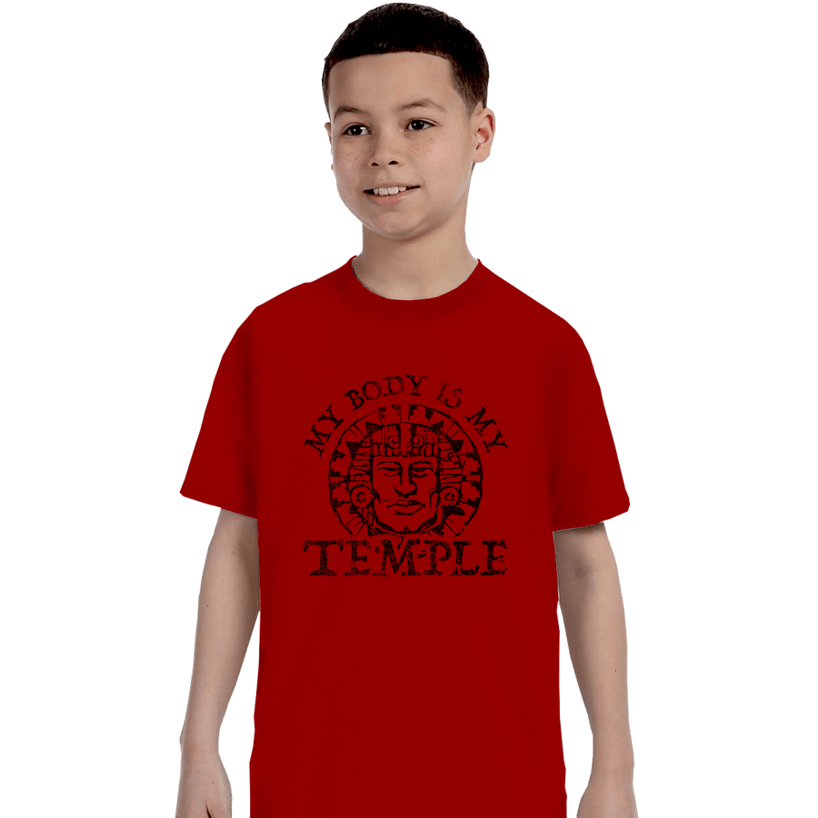 Shirts T-Shirts, Youth / XL / Red My Body Is A Hidden Temple