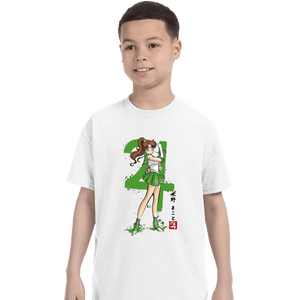 Daily_Deal_Shirts T-Shirts, Youth / XS / White Jupiter Sumi-e