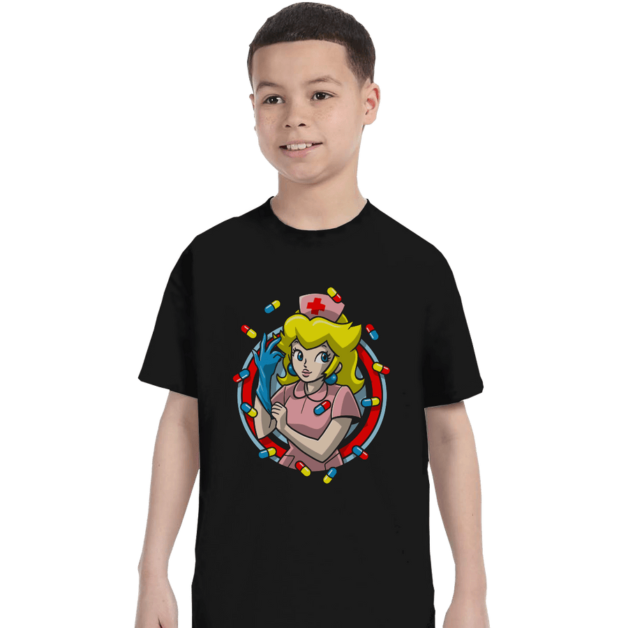 Shirts T-Shirts, Youth / XS / Black Nurse Toadstool