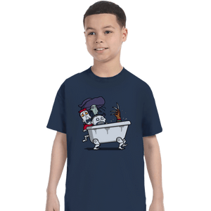 Daily_Deal_Shirts T-Shirts, Youth / XS / Navy Halloween Bathtub