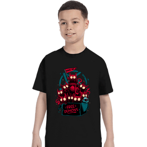 Daily_Deal_Shirts T-Shirts, Youth / XS / Black Free Demon Box