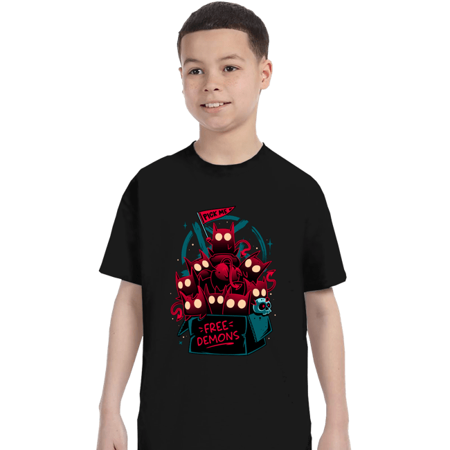 Daily_Deal_Shirts T-Shirts, Youth / XS / Black Free Demon Box