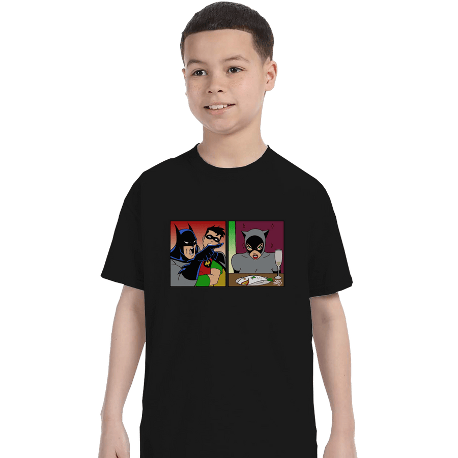 Shirts T-Shirts, Youth / XL / Black Batman Yelling