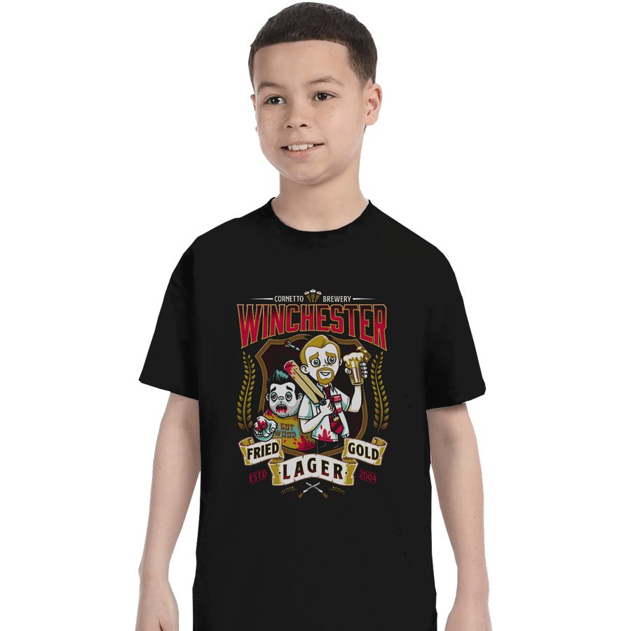 Shirts T-Shirts, Youth / XL / Black Winchester Fried Gold Lager