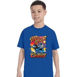 Secret_Shirts T-Shirts, Youth / XS / Royal Blue Mos Vespa Customs