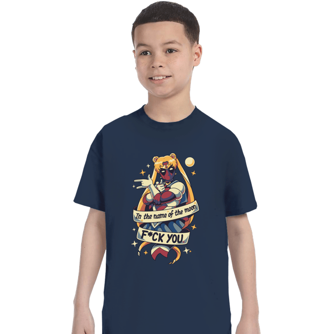 Daily_Deal_Shirts T-Shirts, Youth / XS / Navy In The Name Of The Moon F You