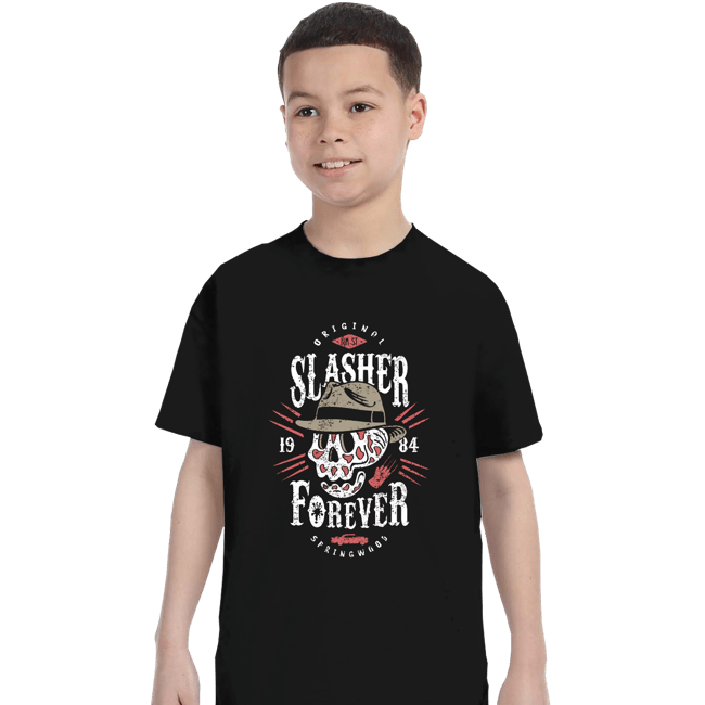 Shirts T-Shirts, Youth / XS / Black Slasher Forever