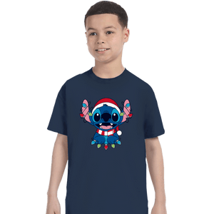 Secret_Shirts T-Shirts, Youth / XS / Navy Ohana Christmas Holiday