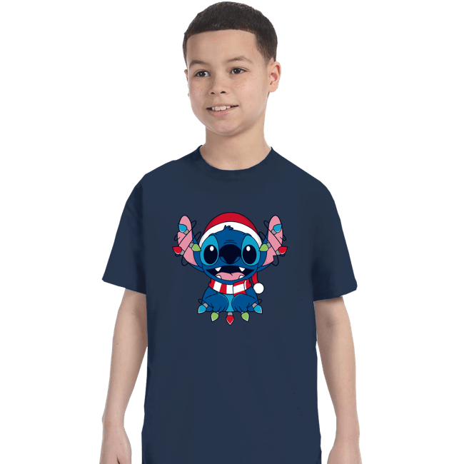 Secret_Shirts T-Shirts, Youth / XS / Navy Ohana Christmas Holiday