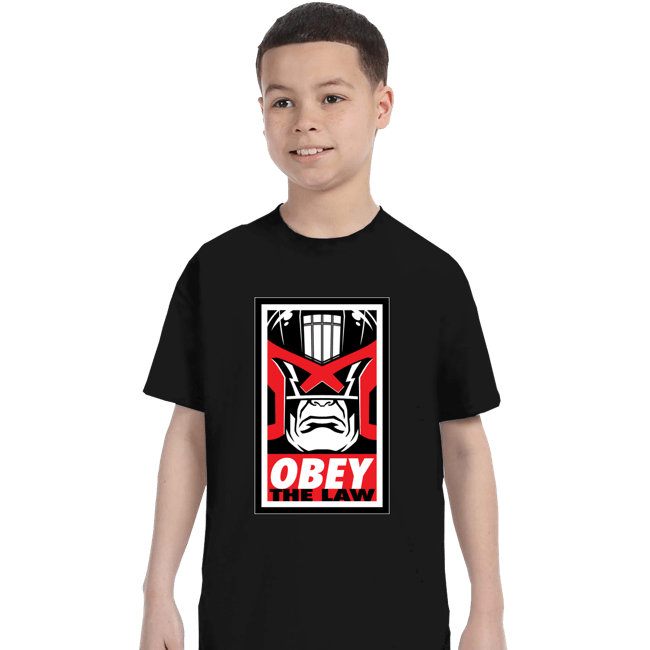 Daily_Deal_Shirts T-Shirts, Youth / XS / Black Obey The Law