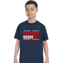 Load image into Gallery viewer, Shirts T-Shirts, Youth / XS / Navy Maverick And Goose
