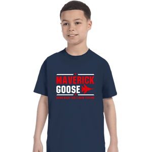 Shirts T-Shirts, Youth / XS / Navy Maverick And Goose