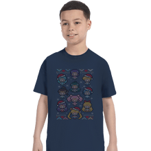 Load image into Gallery viewer, Shirts T-Shirts, Youth / XL / Navy A Senshi Family Christmas
