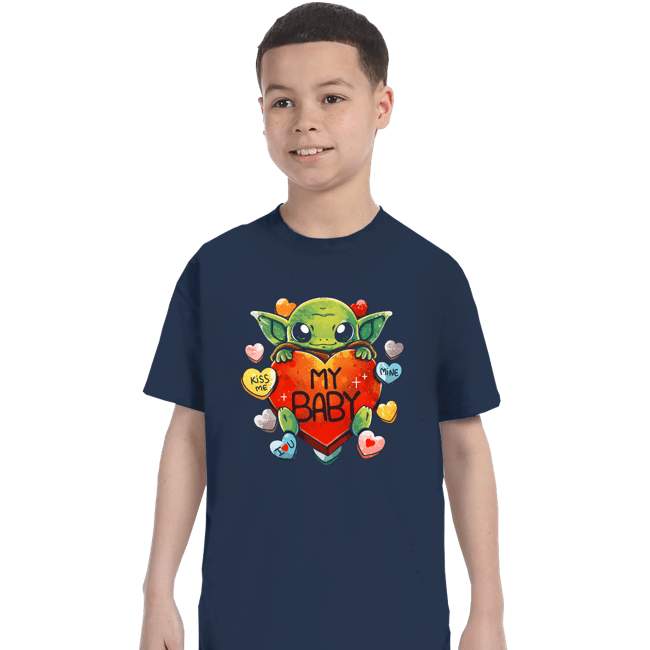 Daily_Deal_Shirts T-Shirts, Youth / XS / Navy Baby Valentine