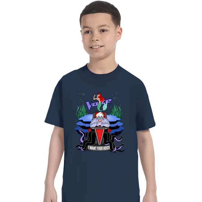 Secret_Shirts T-Shirts, Youth / XS / Navy I Want Your Voice