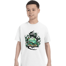Load image into Gallery viewer, Shirts T-Shirts, Youth / XS / White Dice Sketch

